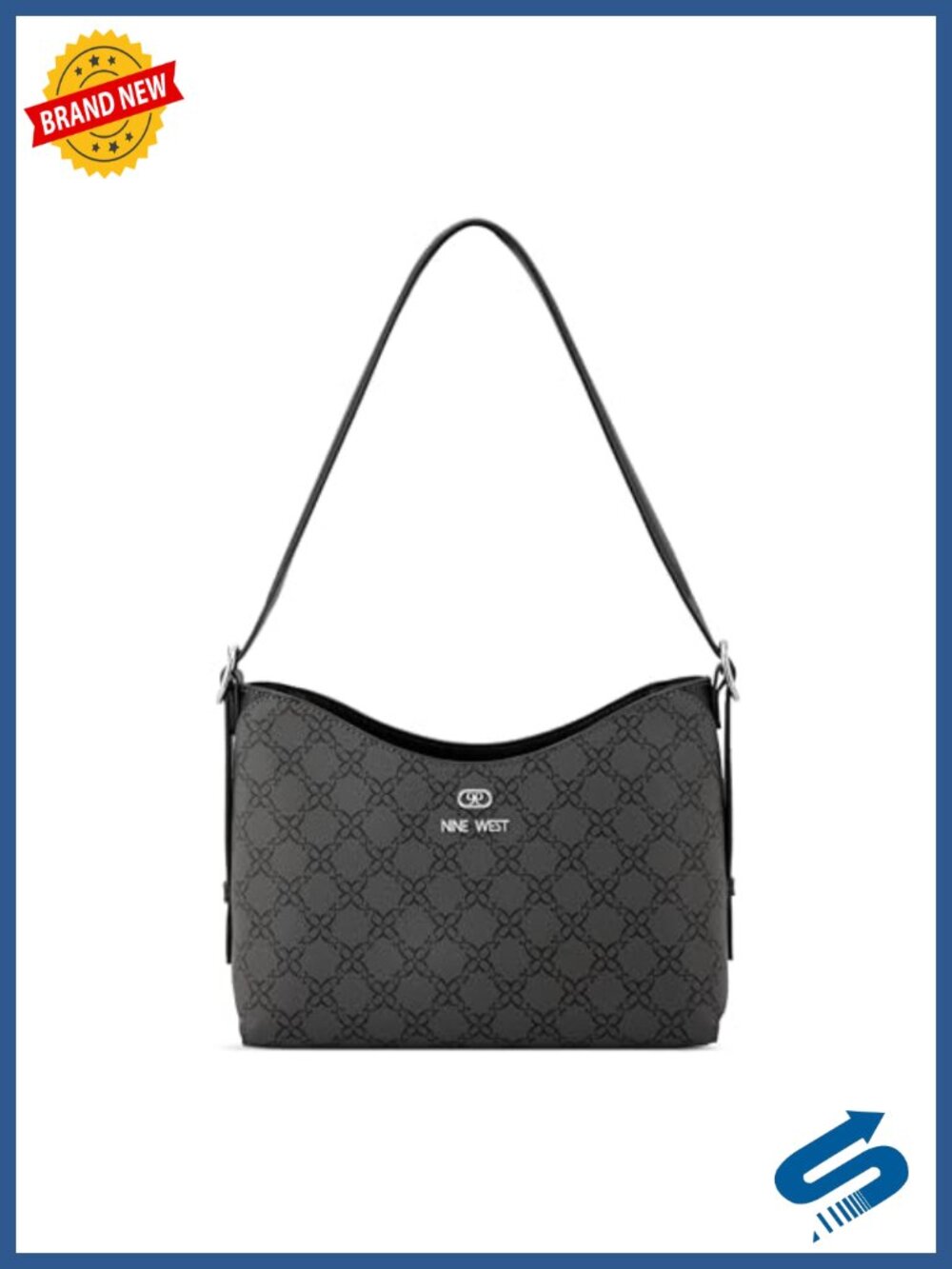 Faux Leather Mini Satchel with Top Handle and Shoulder Strap